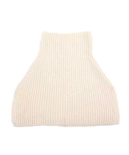 Felt-Maglietta(フェルトマリエッタ)の「リブニットネックウォーマー(ネックウォーマー/スヌード・レディース・グレー/ブラック/アイボリー/グリーン・FREE)」の5枚目の写真