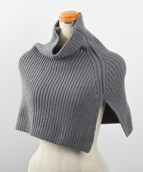 Felt-Maglietta(フェルトマリエッタ)の「リブニットネックウォーマー(ネックウォーマー/スヌード・レディース・グレー/ブラック/アイボリー/グリーン・FREE)」の8枚目の写真