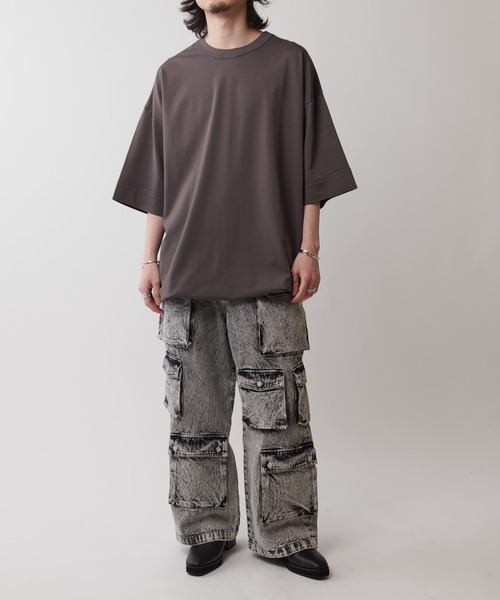 Lui's（ルイス）の「SHINE コード付きBIG T（Tシャツ/カットソー