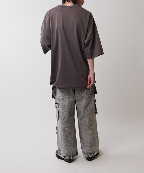 Lui's(ルイス)の「SHINE コード付きBIG T(Tシャツ/カットソー・メンズ・ブラック/ライトグレー/ホワイト/チャコールグレー・FREE)」の22枚目の写真