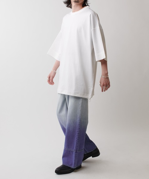 Lui's(ルイス)の「SHINE コード付きBIG T(Tシャツ/カットソー・メンズ・ブラック/ライトグレー/ホワイト/チャコールグレー・FREE)」の9枚目の写真