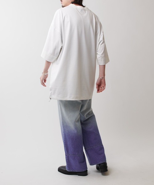 Lui's(ルイス)の「SHINE コード付きBIG T(Tシャツ/カットソー・メンズ・ブラック/ライトグレー/ホワイト/チャコールグレー・FREE)」の10枚目の写真