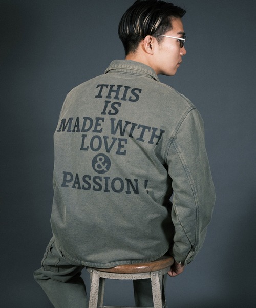 RePRODUCTION LABEL（リプロダクションレーベル）の「【2024SS】【RePRODUCTION LABEL / リプロダクションレーベル】バックプリントスウェットカバーオール（カバーオール・メンズ・ブラック/カーキ・FREE）」の20枚目の写真