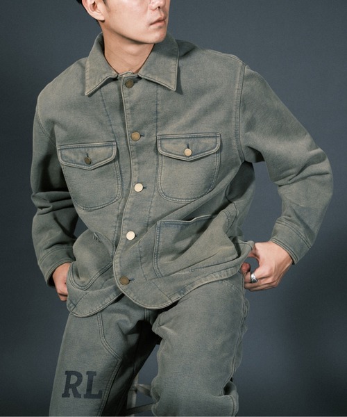 RePRODUCTION LABEL（リプロダクションレーベル）の「【2024SS】【RePRODUCTION LABEL / リプロダクションレーベル】バックプリントスウェットカバーオール（カバーオール・メンズ・ブラック/カーキ・FREE）」の22枚目の写真