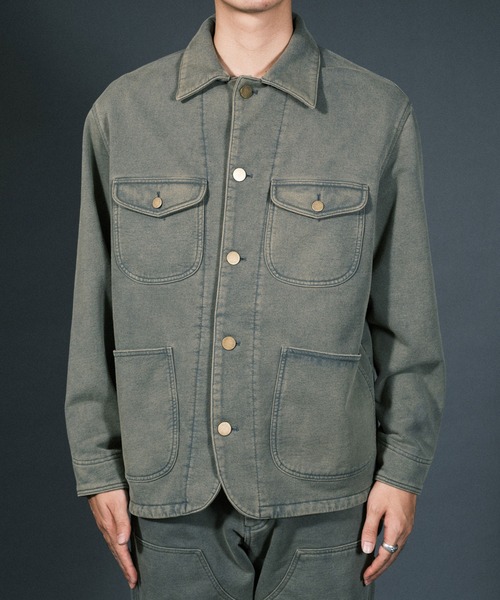 RePRODUCTION LABEL（リプロダクションレーベル）の「【2024SS】【RePRODUCTION LABEL / リプロダクションレーベル】バックプリントスウェットカバーオール（カバーオール・メンズ・ブラック/カーキ・FREE）」の17枚目の写真