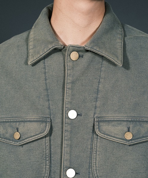 RePRODUCTION LABEL（リプロダクションレーベル）の「【2024SS】【RePRODUCTION LABEL / リプロダクションレーベル】バックプリントスウェットカバーオール（カバーオール・メンズ・ブラック/カーキ・FREE）」の14枚目の写真