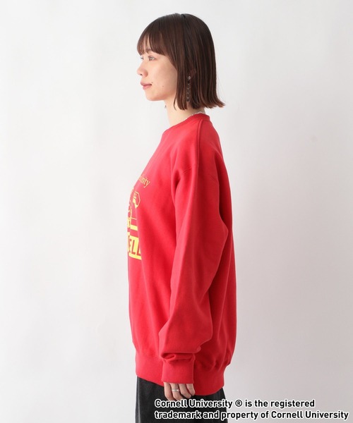 RAGEBLUE(レイジブルー)の「カレッジロゴ/ルーズプルオーバースウェット(スウェット・レディース・レッド/オフホワイト/ライトブルー・FREE)」の11枚目の写真