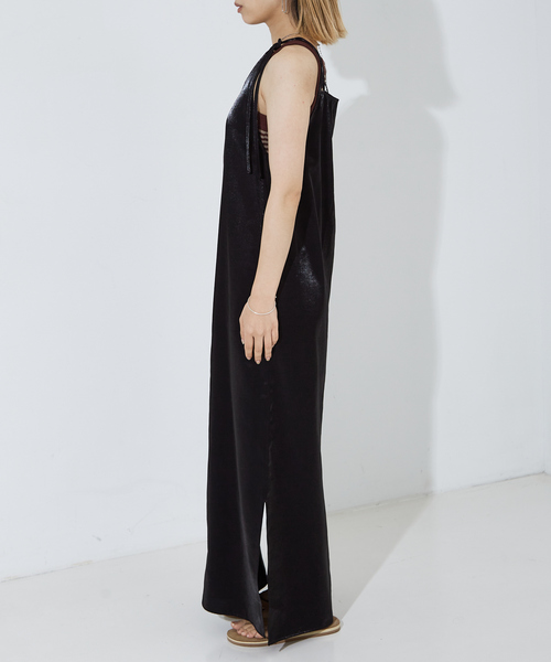 NOMINE（ノミネ）の「２WAY サテン リボン キャミワンピース▲NOMINE商品一覧は上のNOMINEタブをクリック▲（ワンピース・レディース・ホワイト/シルバー/ブラック・フリー）」の6枚目の写真