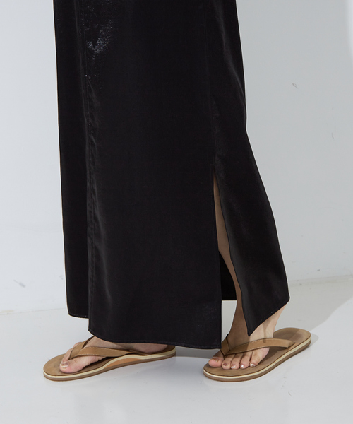 NOMINE（ノミネ）の「２WAY サテン リボン キャミワンピース▲NOMINE商品一覧は上のNOMINEタブをクリック▲（ワンピース・レディース・ホワイト/シルバー/ブラック・フリー）」の9枚目の写真