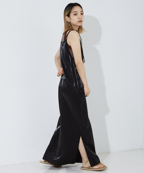 NOMINE（ノミネ）の「２WAY サテン リボン キャミワンピース▲NOMINE商品一覧は上のNOMINEタブをクリック▲（ワンピース・レディース・ホワイト/シルバー/ブラック・フリー）」の18枚目の写真