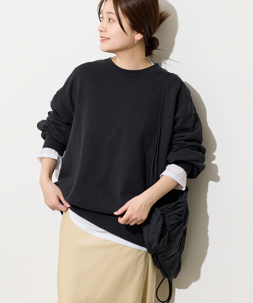 【新品未使用】ジャーナルスタンダード　タックオーバーサイズ スウェット（黒） ジャーナルスタンダード JOURNAL STANDARD タックオーバーサイズ