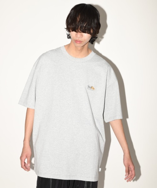 SUPERTHANKS（スーパーサンクス）の「刺繍＆バックプリント オーバーサイズTシャツ""Sudex-Team"" S/S T-shirt"（ユニセックス）（Tシャツ/カットソー・メンズ・アッシュグレー/ブラック/ホワイト・S/M/L）」の5枚目の写真
