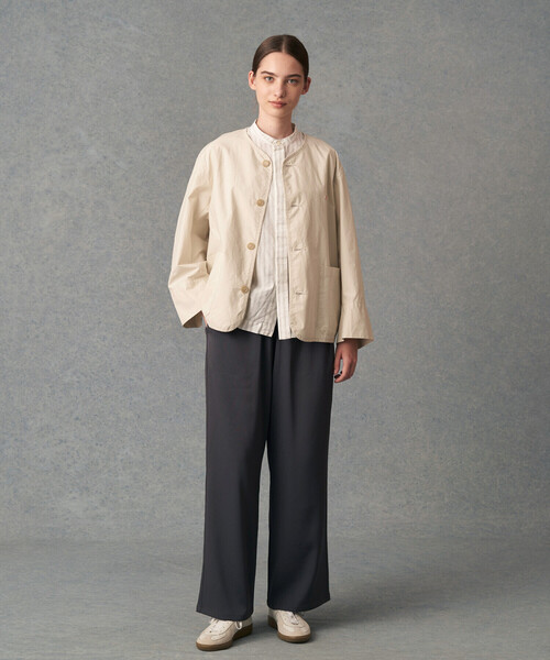 DANTON（ダントン）の「WOMEN'S COTTON WEATHER COLLARLESS JACKET