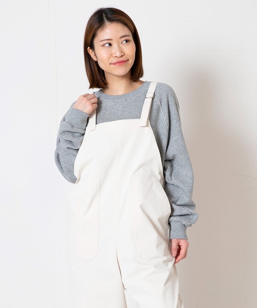 OUTDOOR PRODUCTS(アウトドアプロダクツ)の「【OUTDOOR PRODUCTS/アウトドアプロダクツ】 ワイドシルエット ベイカーサロペット(サロペット/オーバーオール・レディース・アイボリー/カーキ/ブラック・FREE)」の13枚目の写真