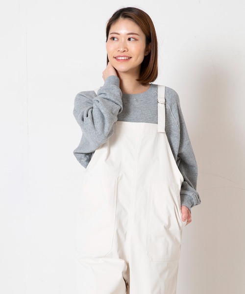 OUTDOOR PRODUCTS(アウトドアプロダクツ)の「【OUTDOOR PRODUCTS/アウトドアプロダクツ】 ワイドシルエット ベイカーサロペット(サロペット/オーバーオール・レディース・アイボリー/カーキ/ブラック・FREE)」の6枚目の写真