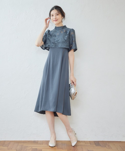 12Twelve Agenda（トゥエルブ　アジェンダ）の「【組み合わせ自由】【結婚式】プチハイネックフレアスリーブボレロブラウス（カーディガン/ボレロ・レディース・ブラウン/カーキ・M）」の16枚目の写真