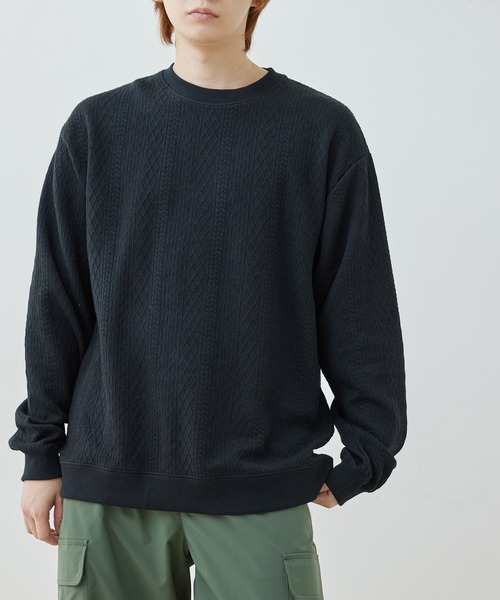  j.n.r.d（ジェー・エヌ・アール・ディー）の「j.n.r.d/フクレJQDスウェットクルーネックプルオーバー（Tシャツ/カットソー・メンズ・ホワイト/ブラック/グレー・L/LL/M）」の2枚目の写真