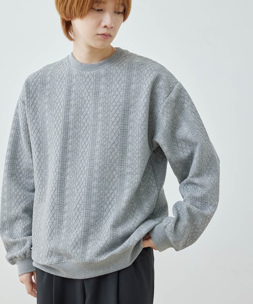  j.n.r.d（ジェー・エヌ・アール・ディー）の「j.n.r.d/フクレJQDスウェットクルーネックプルオーバー（Tシャツ/カットソー・メンズ・ホワイト/ブラック/グレー・L/LL/M）」の14枚目の写真