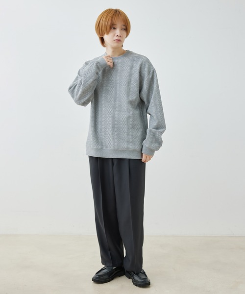  j.n.r.d（ジェー・エヌ・アール・ディー）の「j.n.r.d/フクレJQDスウェットクルーネックプルオーバー（Tシャツ/カットソー・メンズ・ホワイト/ブラック/グレー・L/LL/M）」の11枚目の写真