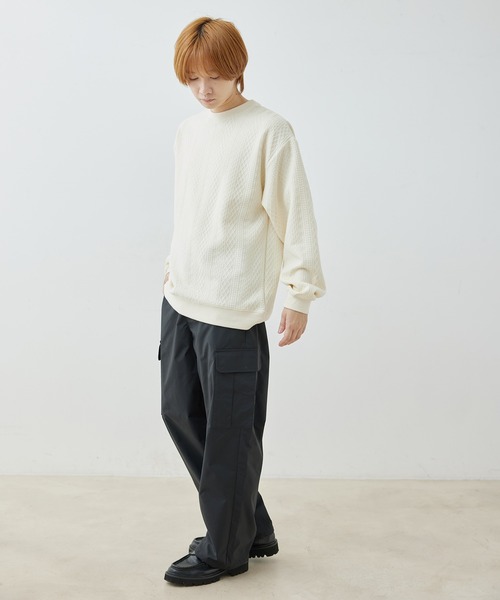  j.n.r.d（ジェー・エヌ・アール・ディー）の「j.n.r.d/フクレJQDスウェットクルーネックプルオーバー（Tシャツ/カットソー・メンズ・ホワイト/ブラック/グレー・L/LL/M）」の9枚目の写真