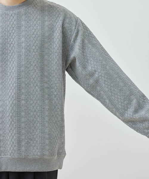  j.n.r.d（ジェー・エヌ・アール・ディー）の「j.n.r.d/フクレJQDスウェットクルーネックプルオーバー（Tシャツ/カットソー・メンズ・ホワイト/ブラック/グレー・L/LL/M）」の6枚目の写真