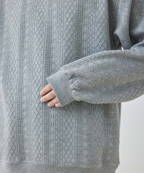  j.n.r.d（ジェー・エヌ・アール・ディー）の「j.n.r.d/フクレJQDスウェットクルーネックプルオーバー（Tシャツ/カットソー・メンズ・ホワイト/ブラック/グレー・L/LL/M）」の5枚目の写真