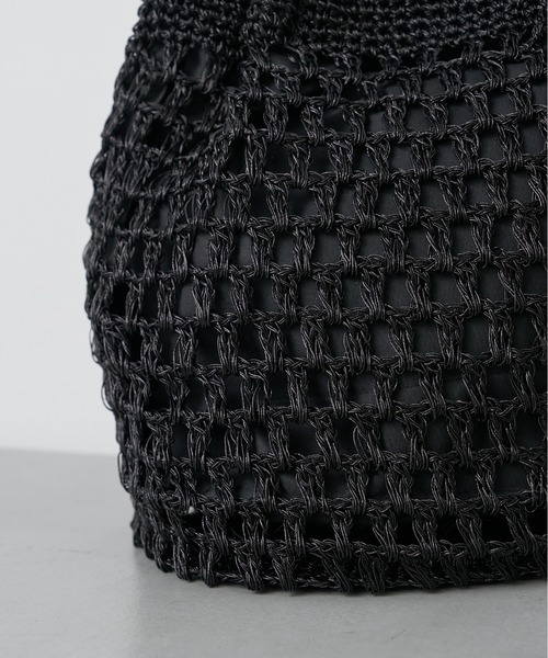 Actually（アクチュアリー）の「メタリックコードヤーン トートバッグ（トートバッグ・レディース・ブラック/シルバー・フリー）」の9枚目の写真