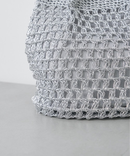 Actually（アクチュアリー）の「メタリックコードヤーン トートバッグ（トートバッグ・レディース・ブラック/シルバー・フリー）」の16枚目の写真