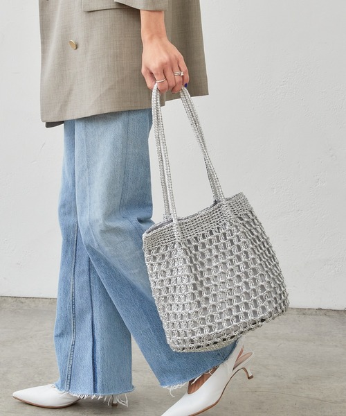セール】メタリックコードヤーン トートバッグ（トートバッグ