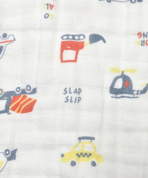 SLAP SLIP BABY(スラップスリップベビー)の「コットンはたらくくるまクマウサギ人魚総柄スリーパーベビー(ベビーパジャマ/スリーパー・キッズ・レッド系その他/ベージュ系その他/ピンク系その他/ブルー系その他・FREE)」の10枚目の写真