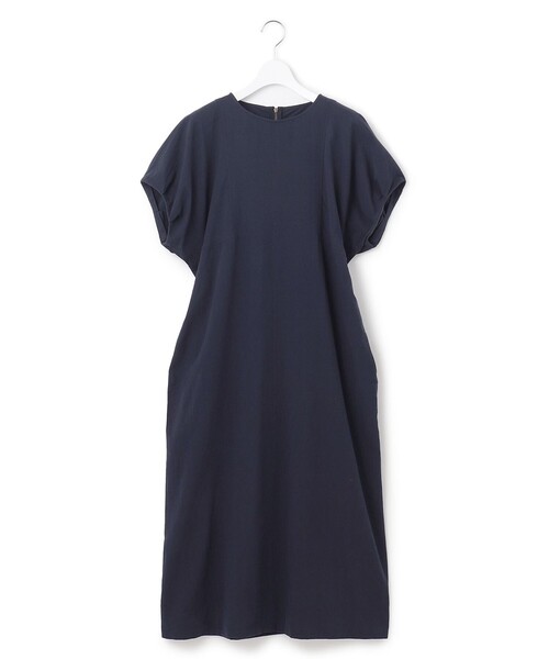 J.PRESS YORK STREET(ジェイプレスヨークストリート)の「【WOMEN】ワンウォッシュ リネンコットン ワンピース(ワンピース・レディース・グレー系/ネイビー系/ベージュ系/イエロー系・F)」の4枚目の写真