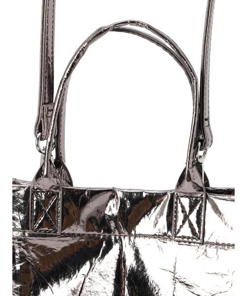 Green　Parks（グリーンパークス）の「・KOSSORECO　メタリック2WAYミニトート（トートバッグ・レディース・シルバー/グレー/ブラック・FREE）」の10枚目の写真