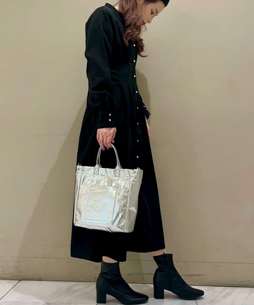 Green　Parks（グリーンパークス）の「・KOSSORECO　メタリック2WAYミニトート（トートバッグ・レディース・シルバー/グレー/ブラック・FREE）」の7枚目の写真