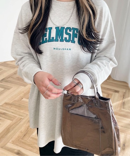 Green　Parks（グリーンパークス）の「・KOSSORECO　メタリック2WAYミニトート（トートバッグ・レディース・シルバー/グレー/ブラック・FREE）」の4枚目の写真