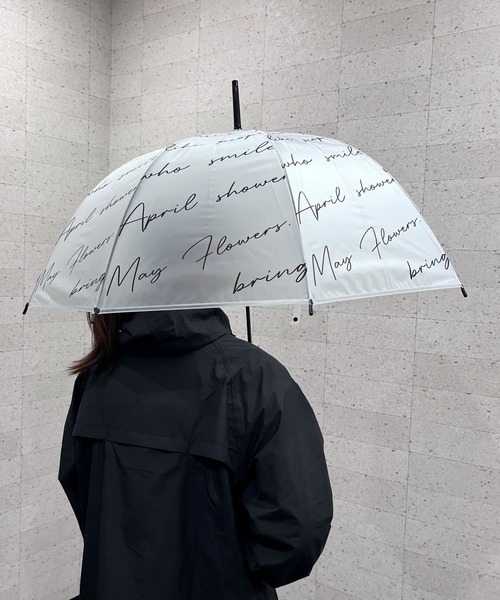 GLOBAL WORK（グローバルワーク）の「軽量ドームビニ傘/989741（長傘・レディース・ホワイト系8/その他7/アニマル/ブルー/ブラウン・ONE SIZE）」の5枚目の写真