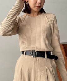 CAPRICIEUX LE'MAGE | アメスリレイヤードリブＴ(Tシャツ/カットソー)