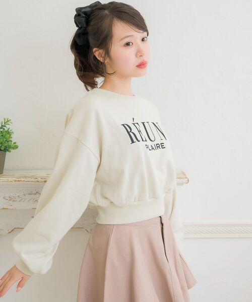 ems excite（エムズエキサイト）の「フレンチロゴ刺繍トレーナー（スウェット・レディース・オフホワイト/ピンク/ブルー・FREE）」の17枚目の写真