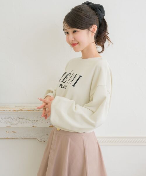 ems excite（エムズエキサイト）の「フレンチロゴ刺繍トレーナー（スウェット・レディース・オフホワイト/ピンク/ブルー・FREE）」の16枚目の写真