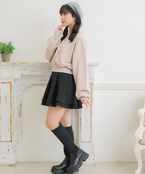 ems excite（エムズエキサイト）の「フレンチロゴ刺繍トレーナー（スウェット・レディース・オフホワイト/ピンク/ブルー・FREE）」の11枚目の写真