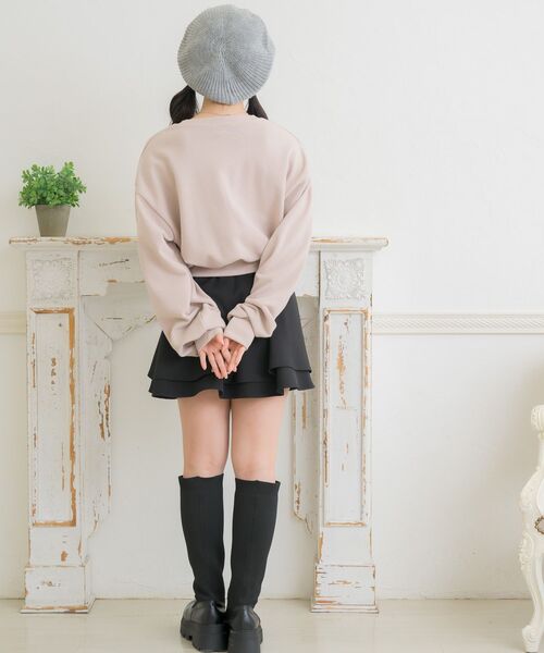 ems excite（エムズエキサイト）の「フレンチロゴ刺繍トレーナー（スウェット・レディース・オフホワイト/ピンク/ブルー・FREE）」の13枚目の写真