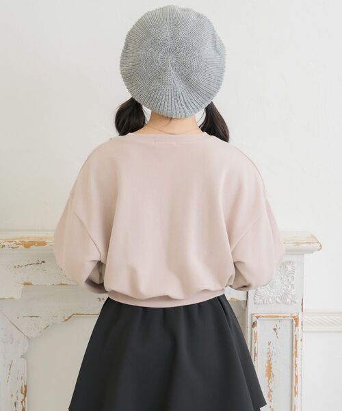 ems excite（エムズエキサイト）の「フレンチロゴ刺繍トレーナー（スウェット・レディース・オフホワイト/ピンク/ブルー・FREE）」の9枚目の写真