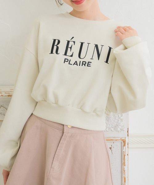 ems excite（エムズエキサイト）の「フレンチロゴ刺繍トレーナー（スウェット・レディース・オフホワイト/ピンク/ブルー・FREE）」の14枚目の写真