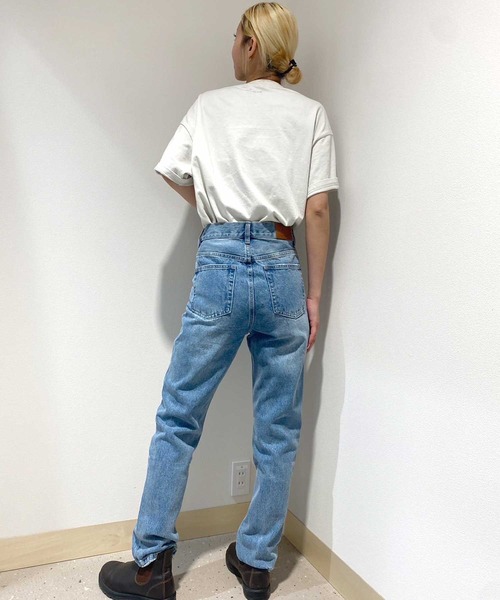 ムラサキスポーツ(ムラサキスポーツ)の「RIKKA FEMME リッカファム レディース ロングパンツ ストレート デニム RF24SS13(デニムパンツ・レディース・インディゴブルー/ライトインディゴブルー・S/L/M)」の11枚目の写真