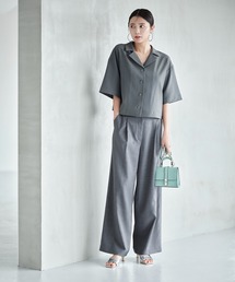 N.（N. Natural Beauty Basic） | ◆【S Size Line】ドライタッチワイドパンツ(スラックス)