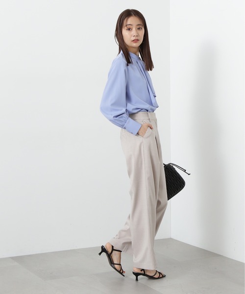 N.(N. Natural Beauty Basic)(エヌエヌナチュラルビューティーベーシック)の「◆【S Size Line】ドライタッチワイドパンツ(スラックス・レディース・グレー/ベージュ/ブルー・SMALL/MEDIUM)」の19枚目の写真