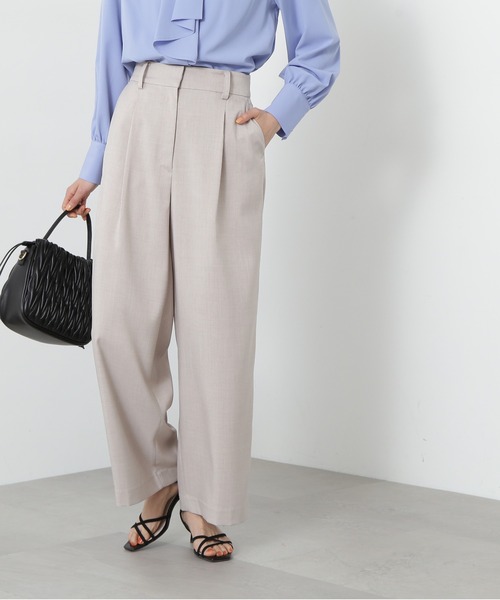 N.(N. Natural Beauty Basic)(エヌエヌナチュラルビューティーベーシック)の「◆【S Size Line】ドライタッチワイドパンツ(スラックス・レディース・グレー/ベージュ/ブルー・SMALL/MEDIUM)」の18枚目の写真