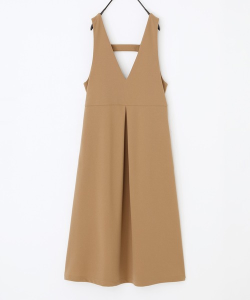 n'OrLABEL（ノアールレーベル）の「『カットジョーゼットジャンスカ』（ジャンパースカート・レディース・ベージュ/チャコール/ブラック・1/2）」の17枚目の写真