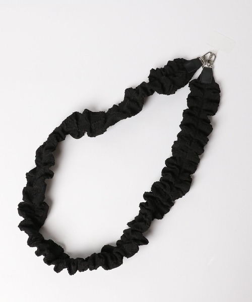 Me%(ミィパーセント)の「ジャガードクシュクシュモバイルショルダー 113869(スマホグッズ・レディース・ホワイト/ブラック・FREE)」の10枚目の写真