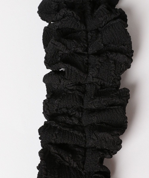 Me%(ミィパーセント)の「ジャガードクシュクシュモバイルショルダー 113869(スマホグッズ・レディース・ホワイト/ブラック・FREE)」の9枚目の写真