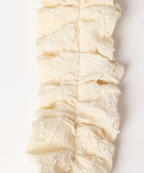 Me%(ミィパーセント)の「ジャガードクシュクシュモバイルショルダー 113869(スマホグッズ・レディース・ホワイト/ブラック・FREE)」の8枚目の写真